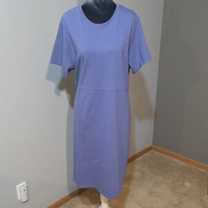 L.L.‎ Bean Blue Midi Dress Sz L